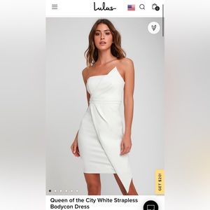 Lulus white dress - large